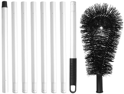 Roof Cleaning Brush - Multipurpose Gutter Cleaning Tools | Portable Telescopic Roof Gutter Cleaner, Space-Saving Cleaner Equipment Brush, User Friendly Cleanings Tool for Leaves Debris