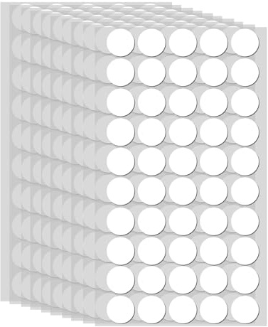 JiangZShangM 500PCS Doppelseitige Klebepunkte Transparent 20 mm, Klebepunkte Doppelseitig für DIY und Büro, Transparente Klebepads Wasserdicht Ohne Spuren, Vielseitige Punktaufkleber für Deko, Fotos