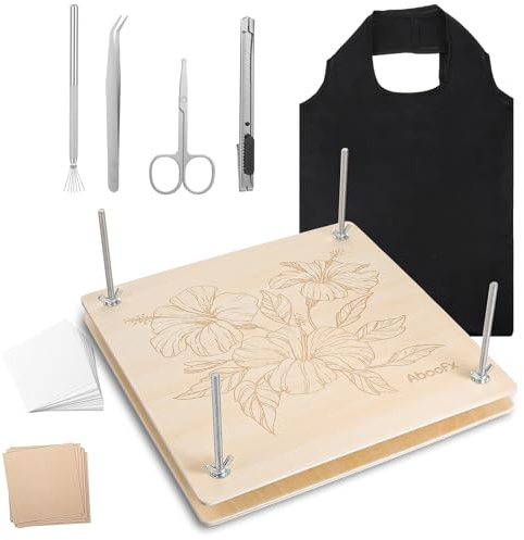 Ckhoid Flower Press Kit, 11x11 Large Wooden Flower Pressing Kit for Adults, 10-Layer Pressed Flowers Frame for Plant Floral Bouquet Preservation and Art DIY, Crafts Gift or DIY Flowers Lovers