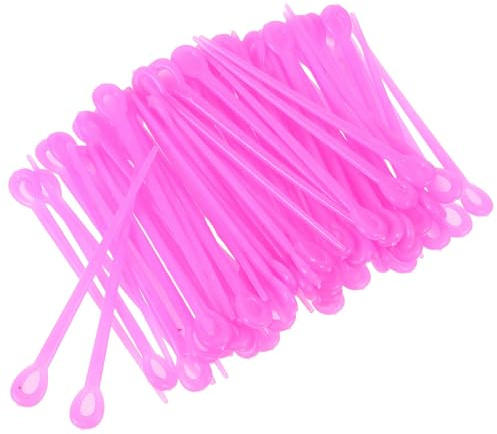 Clip per Bigodini Permanente, 180 Pezzi in Plastica Blu per Donne | Set Riutilizzabile, Superficie Liscia e Colori Vivaci, Facile da Pulire, Due Confezioni per Ragazze e Donne Colore Casuale