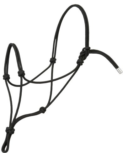 Weaver Leather Silvertip No. 95 Rope Halter, Average, Black