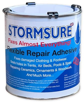 Stormsure Flexibler Reparaturkleber (1L) Transparent - Wasserfester Industriekleber für Professionelle Anwendungen