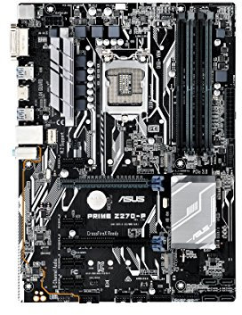 Asus Z270-P ATX, LGA1151 Socket, Chipset Z270, USB 3.0, Gigabit LAN Motherboard with On-Board Graphics - Multi-Colour