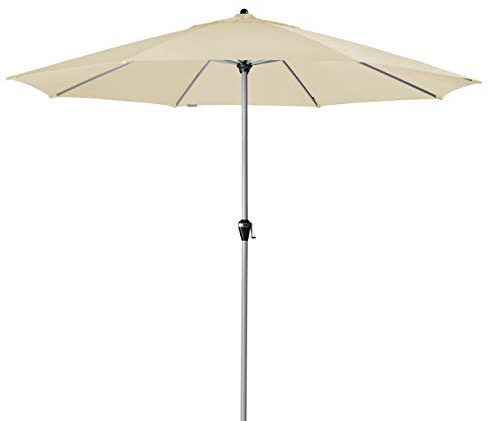 Doppler Active KURBEL – Runder Kurbel Marktschirm mit großem Schirmdach – Regenabweisend – ca. 380 cm