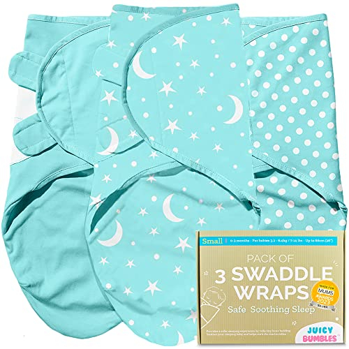 Pucksack Baby 3-6 Monate - 3er Set Pucktuch 0-3 Monate - Babydecke Baumwolle 100% - Unerlässliche Baby Erstausstattung als Baby Decke Neugeborenen Mädchen und Jungen