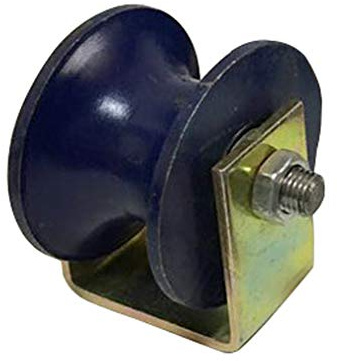 NIANXINN U-Nut Stahl-Lenkrolle,Gusseisen Schiebetor-Schienenrolle Schwerlastrollen,Hochleistungs-Scheunentor-Rollen für Umgekehrte Schiene,Rolltor,Industriemaschinen,Drahtseilschiene(70mm/2.7in)