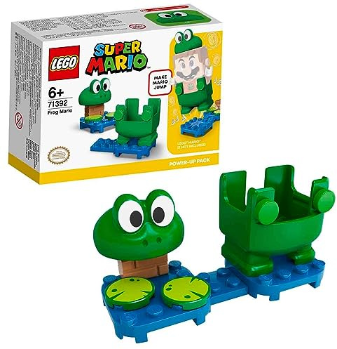 LEGO 71392 Super Mario Frosch-Mario Anzug, Upgrade, Spielzeugkostüm für Kinder ab 6 Jahren, Geschenkidee Sammlerspielzeug