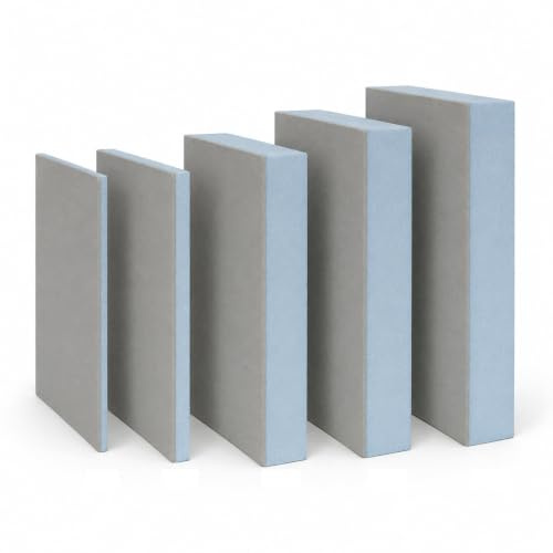 Art-of-Baan® 10x Bauplatte 115x55cm I Hartschaumplatten 6,3 m² I Hartschaumplatte 30mm Dicke I Dämmplatten für Innen & Außen I wasserundurchlässige XPS-Platte I druckfest & wärmedämmend