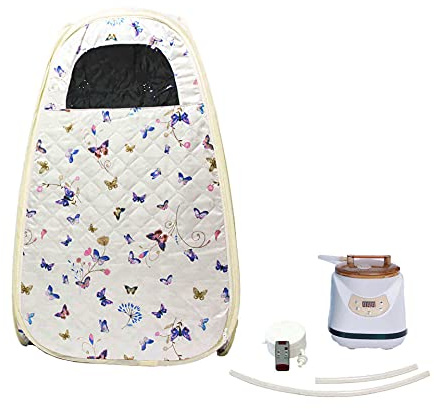 KOVFBRO Sauna Tent Portable Sauna at Home Sauna Personal Residential Steam Sauna 220V 2.8L 1500W(1.5 Years Warranty) Beige
