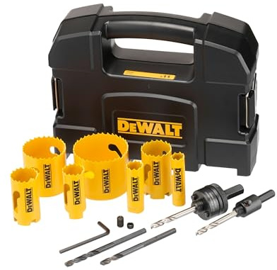 DEWALT - Jeu de Scies-Cloches Bimétallique pour Électricien (11 Pièces), DT90354-QZ
