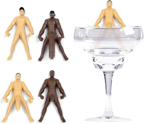 NPW Winkee - Drinking Buddies - Size Matters - Die coolen Glasmarkierer für Trinkgläser | Party Weinglas Marker | Markierer am Glasrand | Geschenk für Muttertag, Geburtstag, Partys, Mädelsabend