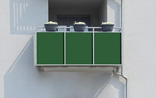 Wallario Balkonverkleidung, Sichtschutz, Windschutz, Meterware nach Maß - Motiv Dunkelgrün (Grundpreis: 27,95Eur/m)
