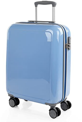 ITACA - Maleta de Cabina 55x40x20 cm. Trolley de Viaje con Candado de Combinación, Azul