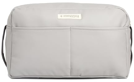 MIMUSELINA Bolso Carrito Polipiel | Bolso Carro Bebe Impermeable de Gran Capacidad | Organización total con 7 bolsillos | Uso en hombro o cochecito sin necesidad de ganchos | Hecho en España