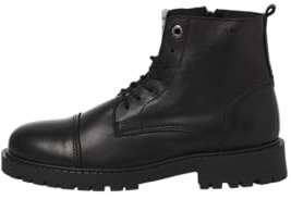 JACK & JONES Jfwtremor - Botas de Piel Sn Botines con cordones Hombre
