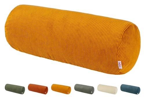 beties - HYggelig No.1 - Trendiger Cord-Samt Nackenrollen Bezug ca. 15x40 cm; Kissenbezug in Raumausstatter Qualität aus deutschem Unternehmen