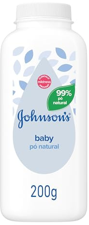 Johnson's Baby Puder (200g), Babypuder, weiches Talkumpuder, 99% natürliches Puder für empfindliche Haut, hypoallergenes Talkum ohne Alkohol, Parabene, Farbstoffe und Phthalate