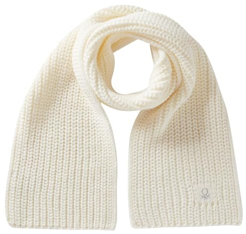 United Colors of Benetton Mädchen SCIARPA IN Maglia 105HCU006 Schal, Bianco, M