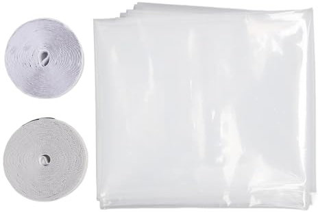 Sonew Dickere Fenster Isolierung Film Kit, Wieder Verwendbare Schnitt Größe Winter Fenster Dichtung Kit für Kalte Hitze Schutz, 188x200cm