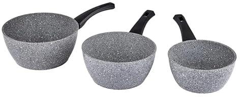 Karaca Gris Biogranit Casserole à induction, 3 pièces
