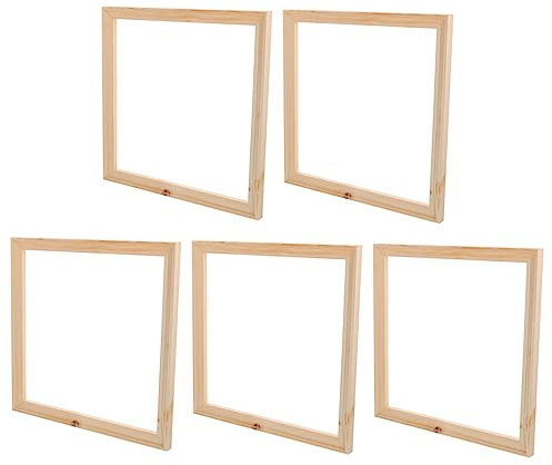 Cabilock L-förmige Holzrahmen 5 Stück aus Pinus Sylvestris, Beige