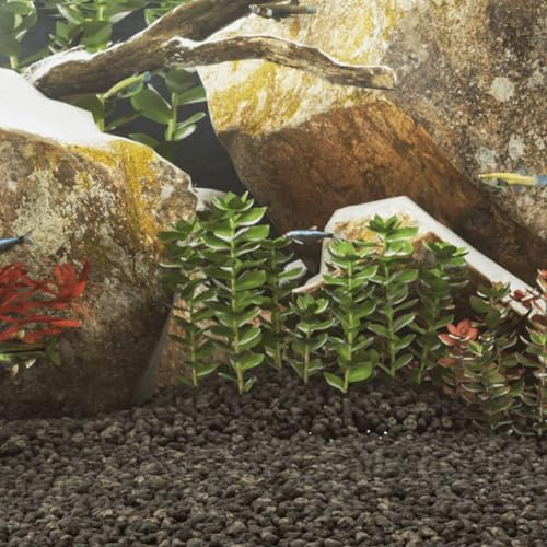 CFODOJ Animal & Pet Supplies item-Gravier de basalte 10 kg Noir 3-5 mm