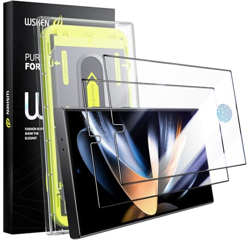 WSKEN für Samsung Galaxy S24 Ultra für Panzerglas - [Auto Dust Elimination] 9H Härte HD Klar Schutzfolie Displayschutz Folie,Anti-Fingerabdruck, Bläschenfrei,Kratzfest,2 Stück