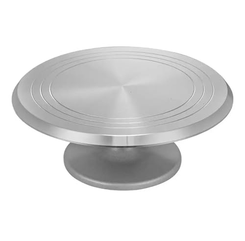 XIUsheUA Cake Turntable Rotating Cake Stand Cake Turntable Platform Aluminum Alloy 12 Inches Rotating Baking Stand Cake Decorating Tools Cake Stand Spinner