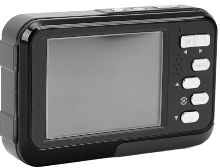 Premium 4K Underwater Camera with 48MP Auto, Screen, 11ft Water for Snorkeling and Thrilling Outdoor S (Black)