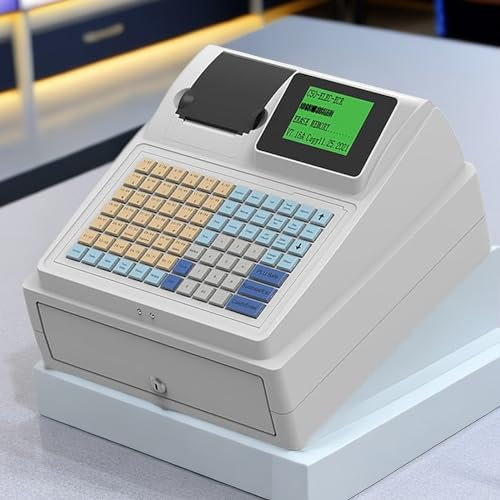 Registrierkasse für Kleinunternehmen, Registrierkasse mit Schubladenbox, Digitale LED-Anzeige, Einzelhandel/Restaurant/Supermarkt