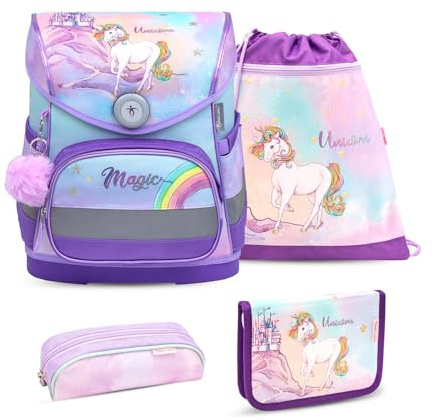 Belmil 405-41 Schulranzen Set (Rainbow Unicorn Magic 2025)