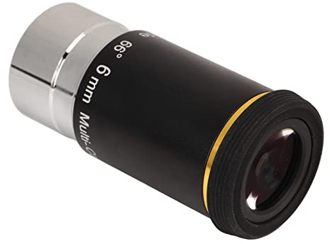 1.25 Inch Telescope Eyepiece, Aluminum Alloy Optical Glass with Cover 66 Degree Ultra Wide Angle Eyepiece 1.25 Inch Wide Angle Eyepiece for Replacement