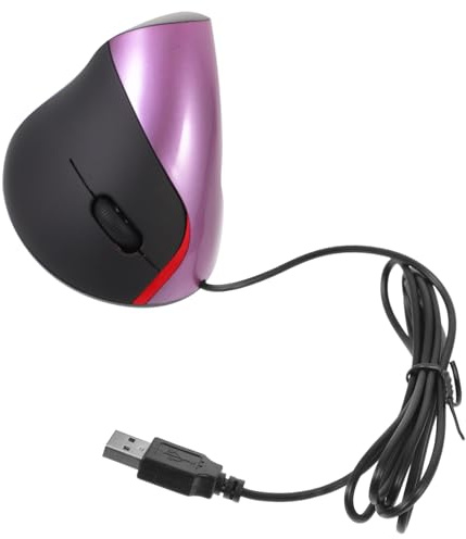 FIXOSHEE Souris USB Verticale Filaire Ergonomique avec Repose-Poignet Boutons pour Bureau et Ordinateur Portable Fatigue du Poignet Design Confortable et Naturel