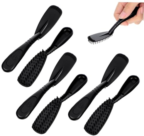 UKCOCO Pinceaux Applicateurs de Teinture Capillaire 6pcs en Plastique Noir Peignes Larges pour Coloration Facile et Lavage, pour Salon et Teinture DIY
