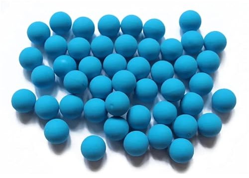 YDMHYLAI 25 Schuss, Kaliber 0,68, Wiederverwendbare Nylon-Paintball-Munition, 17 mm, weich, leicht, rutschfest, leicht zu reinigen(BL)