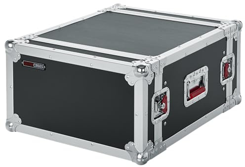 Gator Cases ATA Wood Flight Rack Case 6U Schwarz/Alu (G-TOUR 6U)