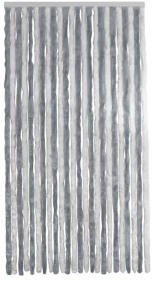 Conacord 363194, Flauschi - mit dicken flauschigen Strängen aus künstlicher Chenille, silber/weiß , 100x200cm