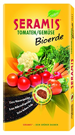 Seramis Tomates/Verduras bioerde 17,5 L turba sin Tierra, Amarillo, 26,0 x 7,0 x 56 cm, 730666