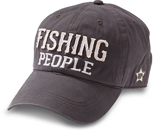 Pavilion Gift Company Fishing People Hat, Dark Grey, Large