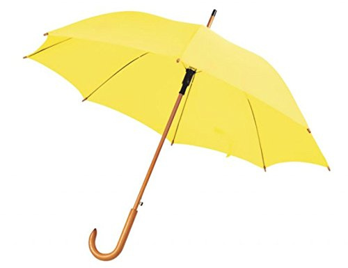 Ten Gelber Regenschirm mit Holzgriff cod.EL21018 cm 89h diam.105 by Varotto & Co.