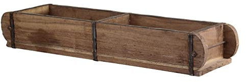Chic Antique Ziegelform 56cm Unika alte Backsteinform Holz Box Kiste Halter 2tlg. Doppelte Form