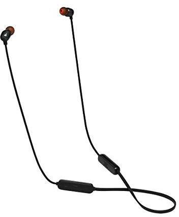 JBL TUNE 115BT - Auriculares intrauditivos inalámbricos con control remoto, color negro, pequeño