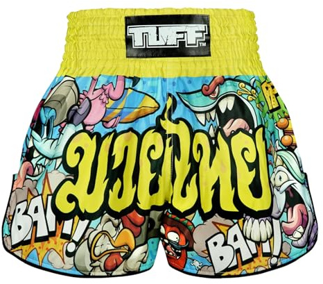 Tuff Sport Muay Thai boxningsshorts retro stil klassisk smal skärning MMA kickboxning träningsset träning