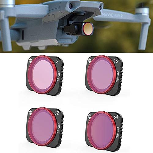 PGYTECH Filter ND-PL Objektivfilter kompatibel mit DJI Mavic Air 2 (NDPL 8/16/32/64)