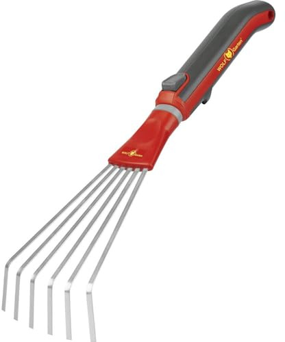 Wolf-Garten LD-M/ZM 015 Small Fan Broom with Handle Red