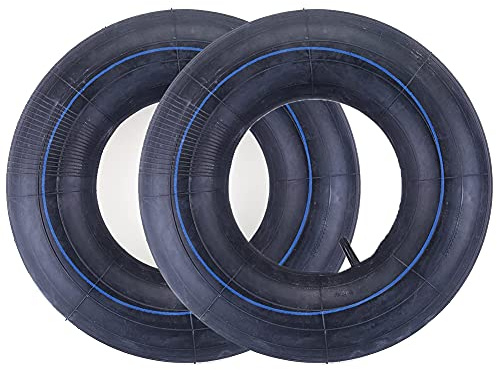 Hainice Schubkarrenrad Vollgummi Schubkarrenschlauch Schubkarre Vollgummireifen Wagen Bearbeitungsmaschine Verdickter Reifen Schlauch 4.80/4.00-8 Kleiner Schlauch Schwarz 2pcs Schwerer Schlauch