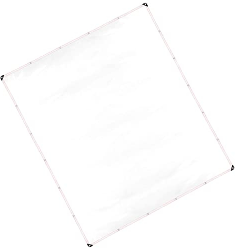 Plcnn 3 x 2,5 m Plane Wasserdicht Transparent, Abdeckplane Wasserdicht, Staubdichte Abdeckplane mit ösen Mehrzweck Plane,Tarp Für Pflanzengewächshaus Garten