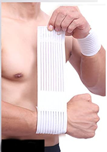 SUAVER Handgelenk Bandagen,2er handgelenk stützbandage Verstellbaren Handgelenkschoner Wristbands zur Unterstützung und Stabilisierung beim Sport und Fitness (Weiß)