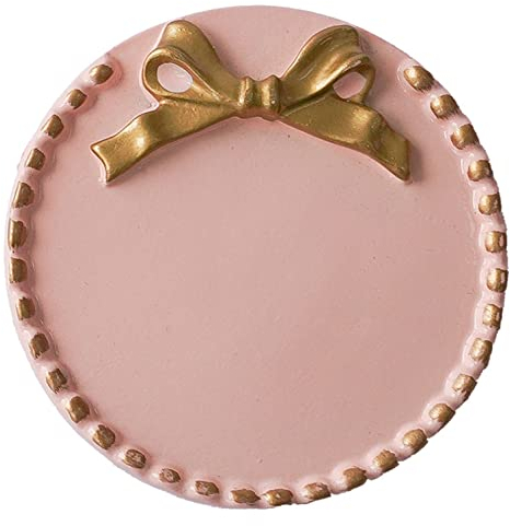 Dekoteller Rund, Kerzenteller Adventskranz, Kerzenteller Dekoteller, für bis Ø 10 cm Kerzen - Scheiben Hochzeit Mittelstücke Weihnach-rosa-2 Stück