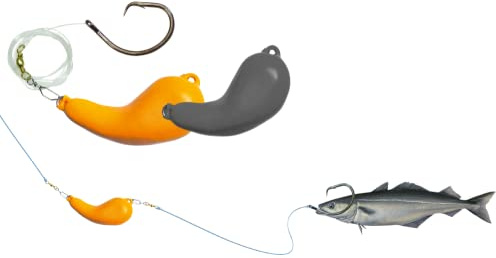 Eisele Sea-Fishing Heilbuttvorfach Circle XXL mit Nierenblei 200g-500g Heilbuttsystem